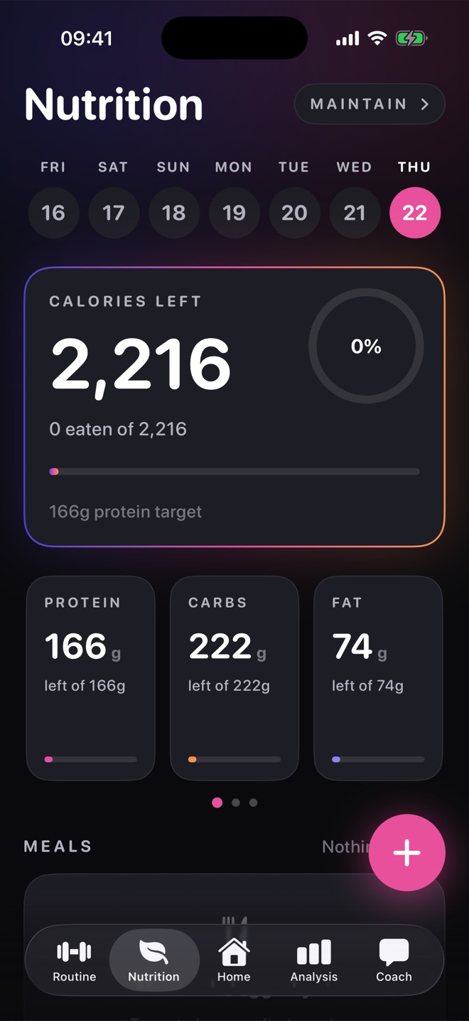 Nutrition tracker